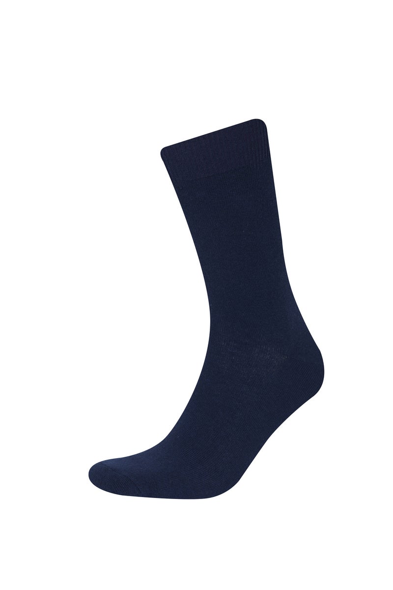 DeFacto Blue Man Man 7 Piece Long Socks Casual - Image 4